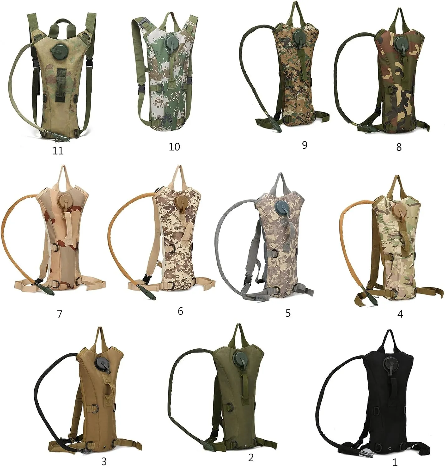 Hydrations Backpack Packable Hydrations Pack Water Backpack Water Bladder Bag for Running Cycling Camping Travel Daypack