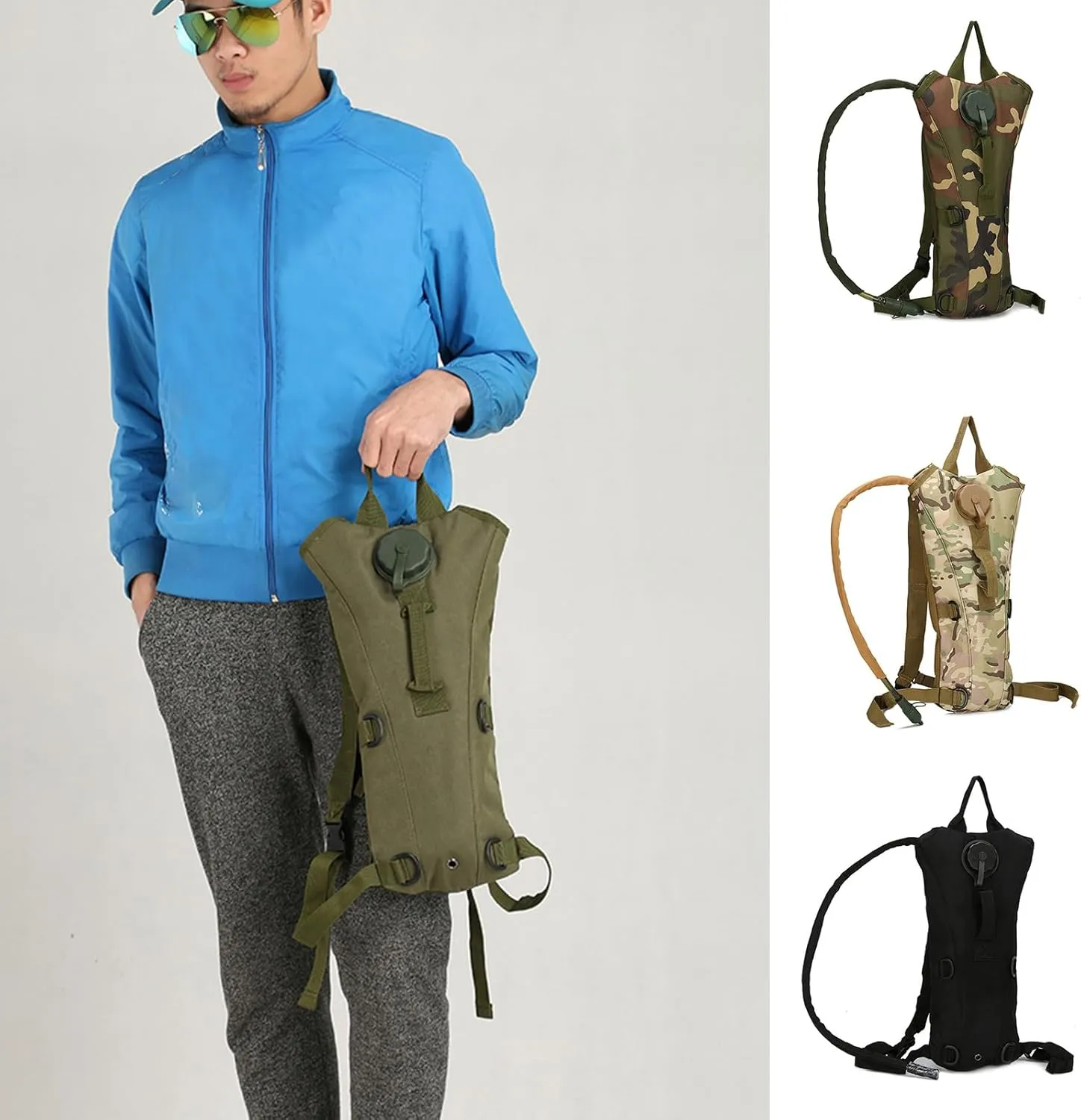 Hydrations Backpack Packable Hydrations Pack Water Backpack Water Bladder Bag for Running Cycling Camping Travel Daypack
