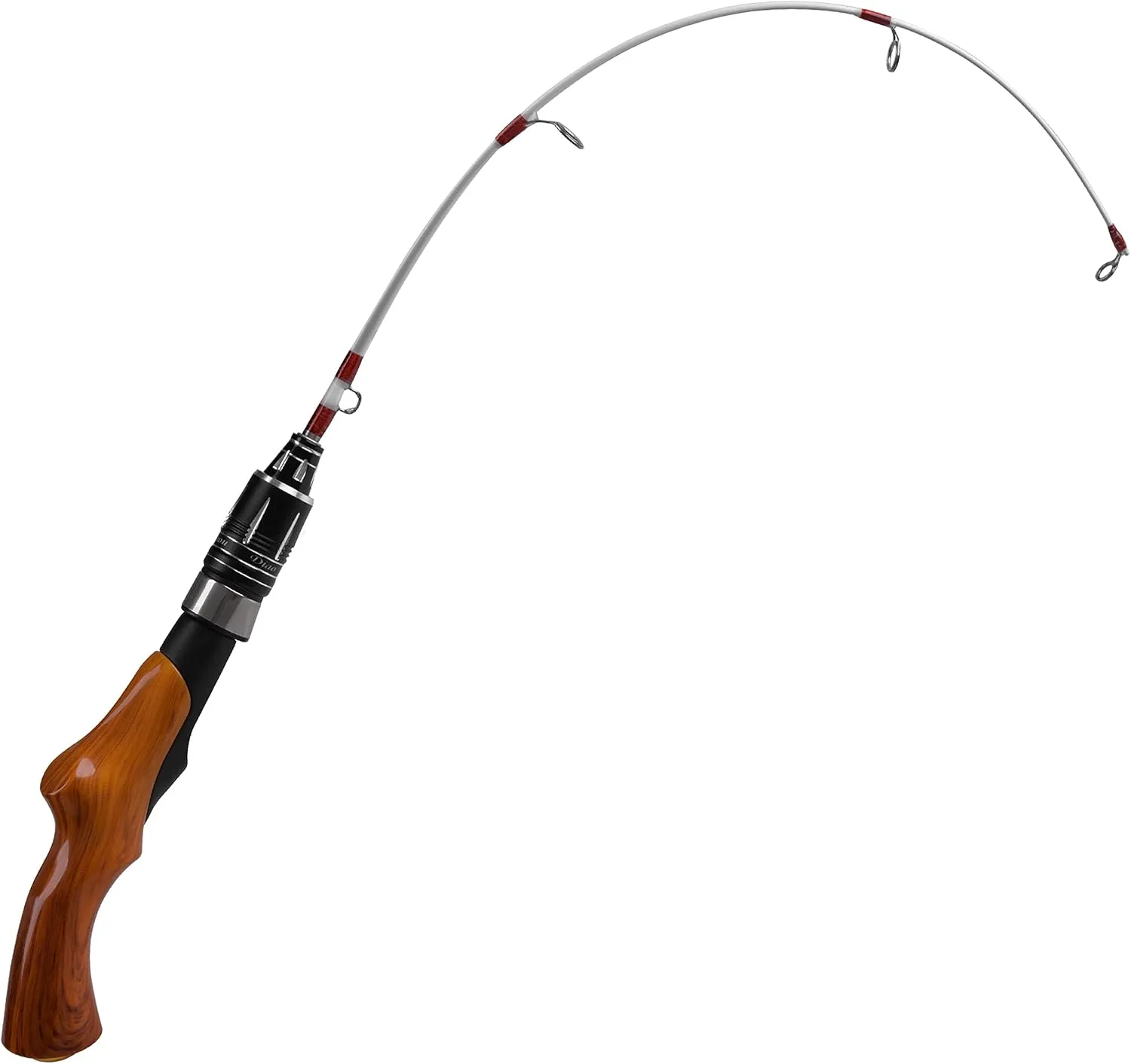 Ice Fishing Rod, 23" Ultralight Ice Spinning Rods Sensitive Ice Fishing Pole Winter Ice Fishing Gear for Walleye Perch Panfish Bluegill