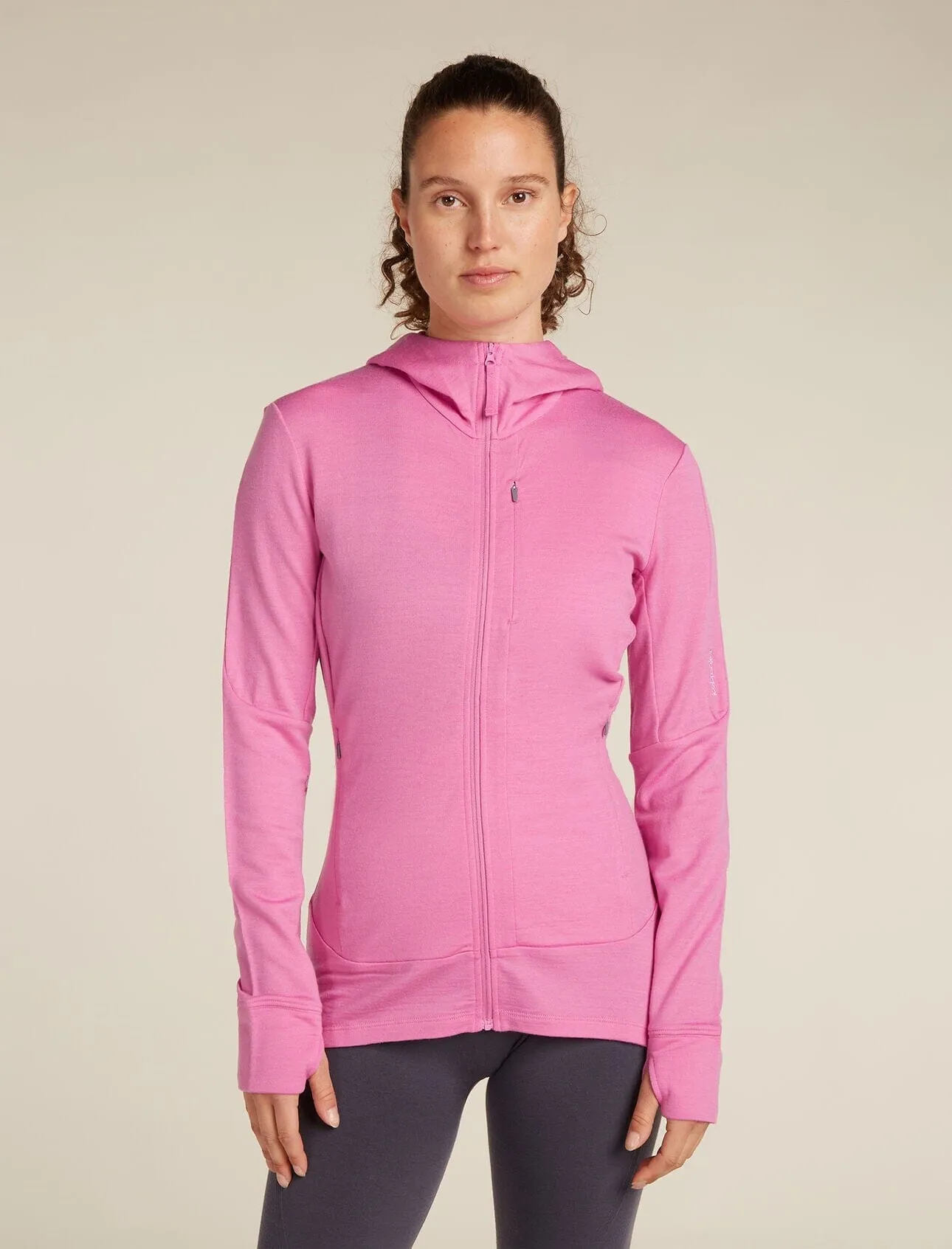 Icebreaker Womens Merino 260 Quantum Long Sleeve Zip Hoodie