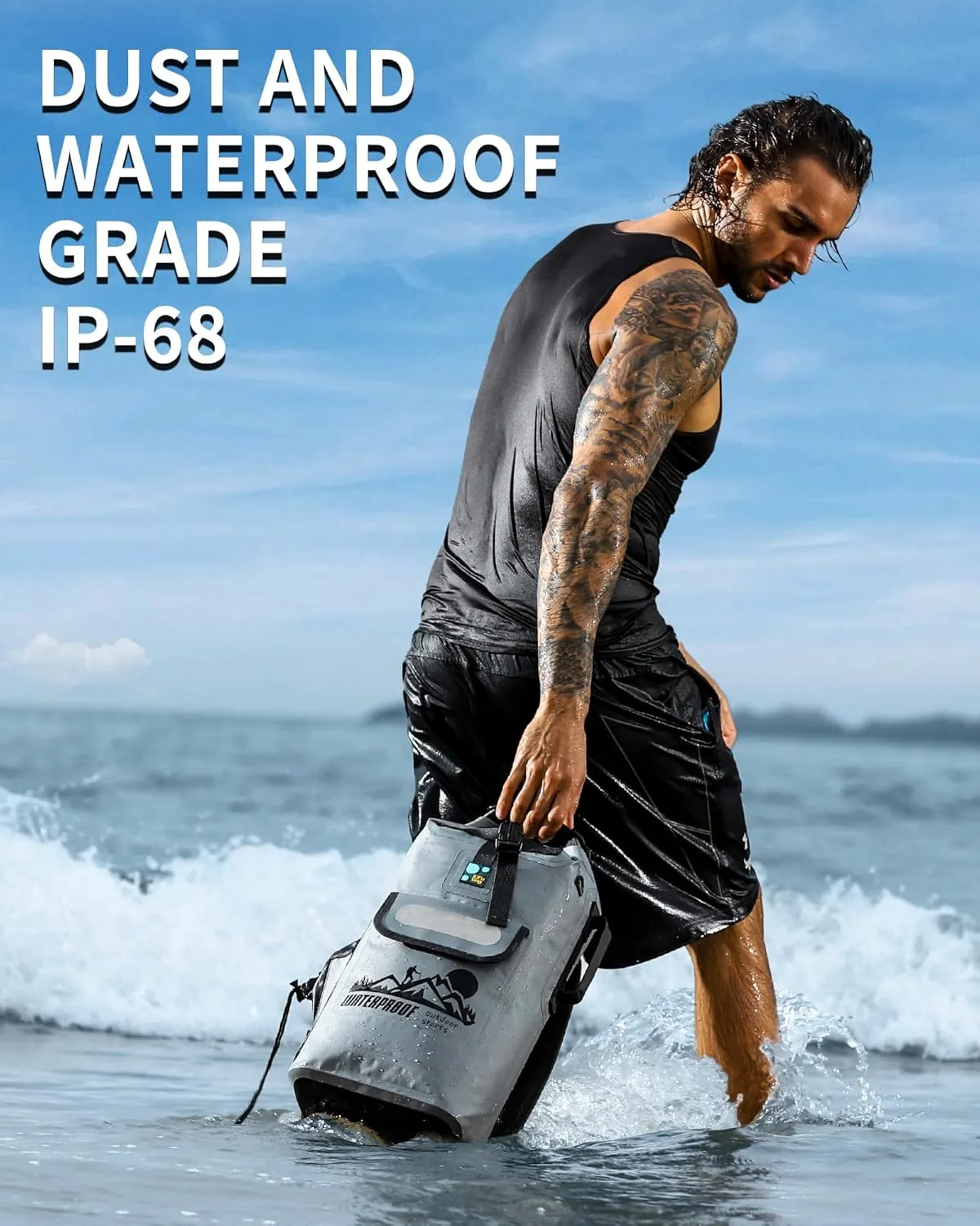 IDRYBAG Dry Bag Backpack Waterproof Floating 20L/30L/40L, Dry Bags Waterproof Backpack for Men, Dry Sack Waterproof Bag