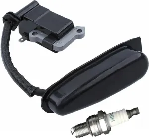 Ignition Coil Module and Spark Plug CMR7H for Husqvarna Zenoah Redmax Jonsered Leaf Blowers, Part Number 587654501 577969801 598471801 576593401 596811701 583916701 583917301