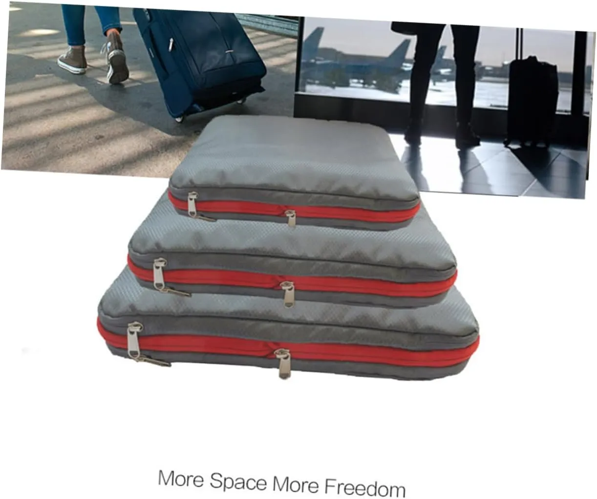IMIKEYA Large Capacity Waterproof Compress Bag Clothes Storage Bag Quilt Organizer Sealed Travel Pouch Space Saving Tearproof for Camping Travel