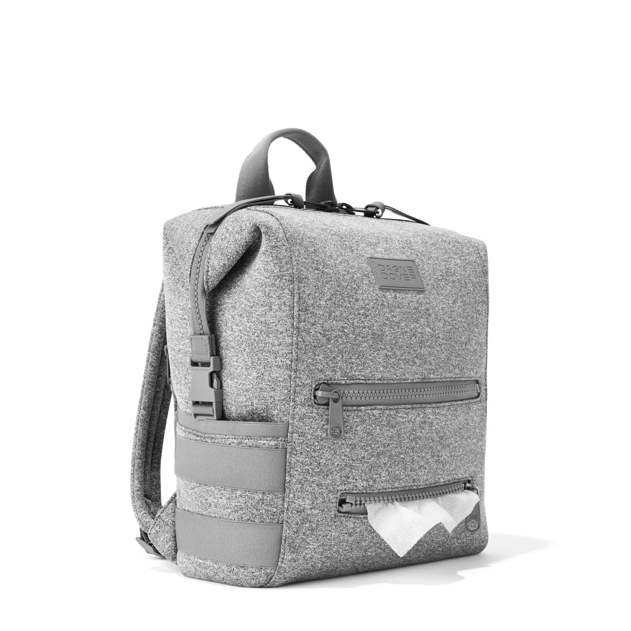Indi Diaper Backpack in Heather Grey | Medium