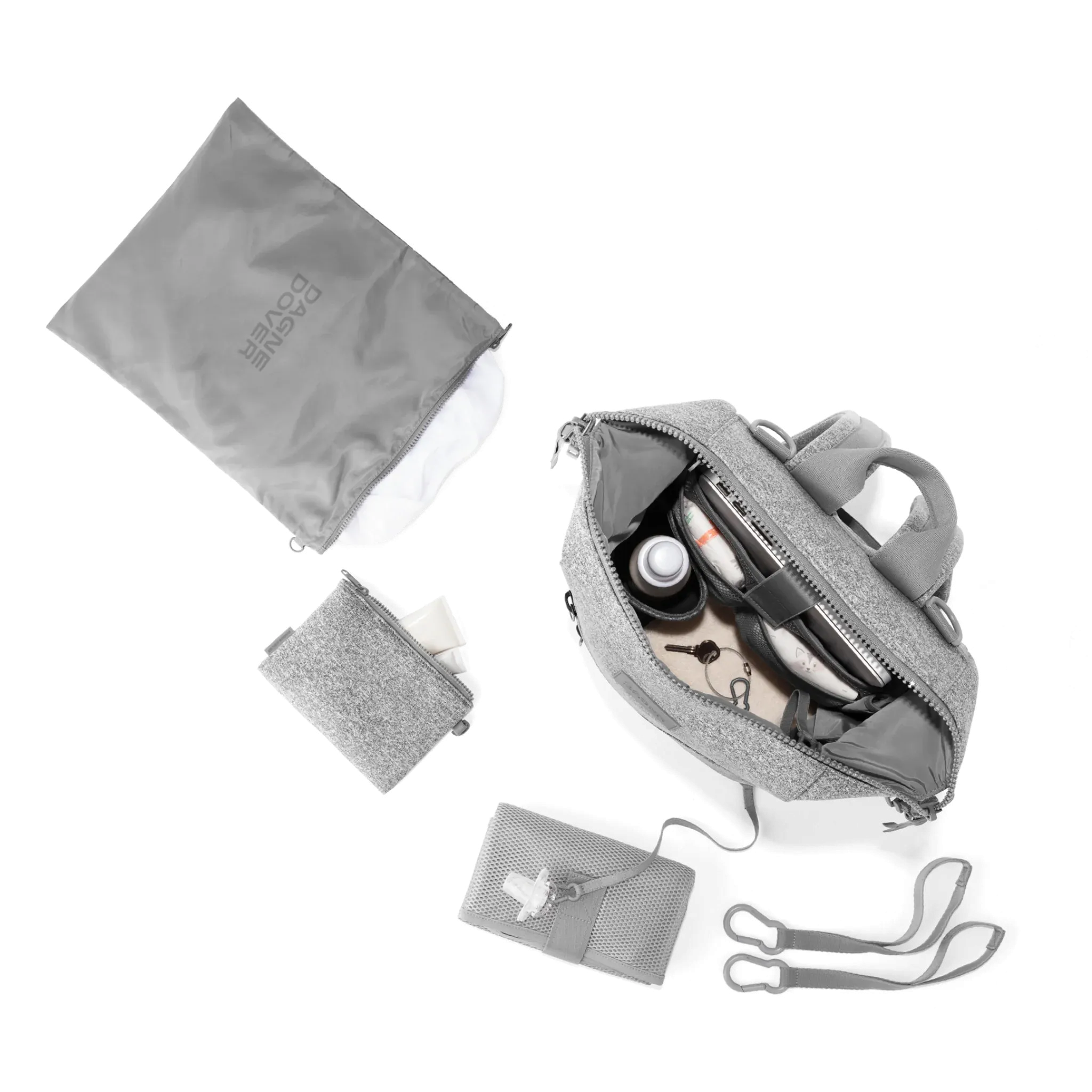 Indi Diaper Backpack in Heather Grey | Medium