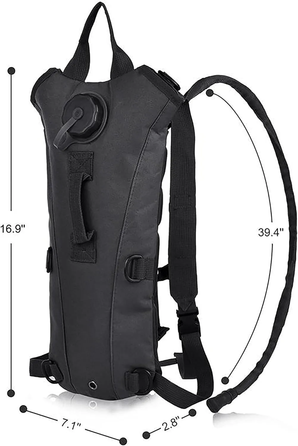 INOGIH 3L Hydration Pack Bladder Water-Bag-Pouch Outdoor Tactical-Water-Bag-Backpack for Hiking Climbing Hunting Running