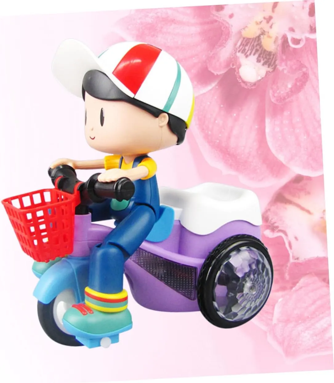 Intelligent Tricycle Toy Creative Lights Multi-Functional Riding Options Construction for Boys No Battery Required