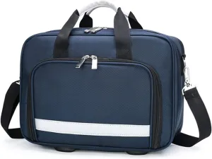 IOCCIOBB Trauma First Aid Kits Storage Bag,Emergency Shoulder Bag Empty, First Responder Bag with Handle for Home, Office, and Outdoor Adventures(Navy Blue)