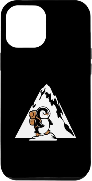 iPhone 14 Pro Max Penguin Backpacking Mountain Climbing Tour Mountaineering Case