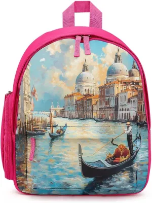 Italian Architecture Venice Travel Backpack Water Resistant Luggage Daypack Business Weekender Bag for Men Women