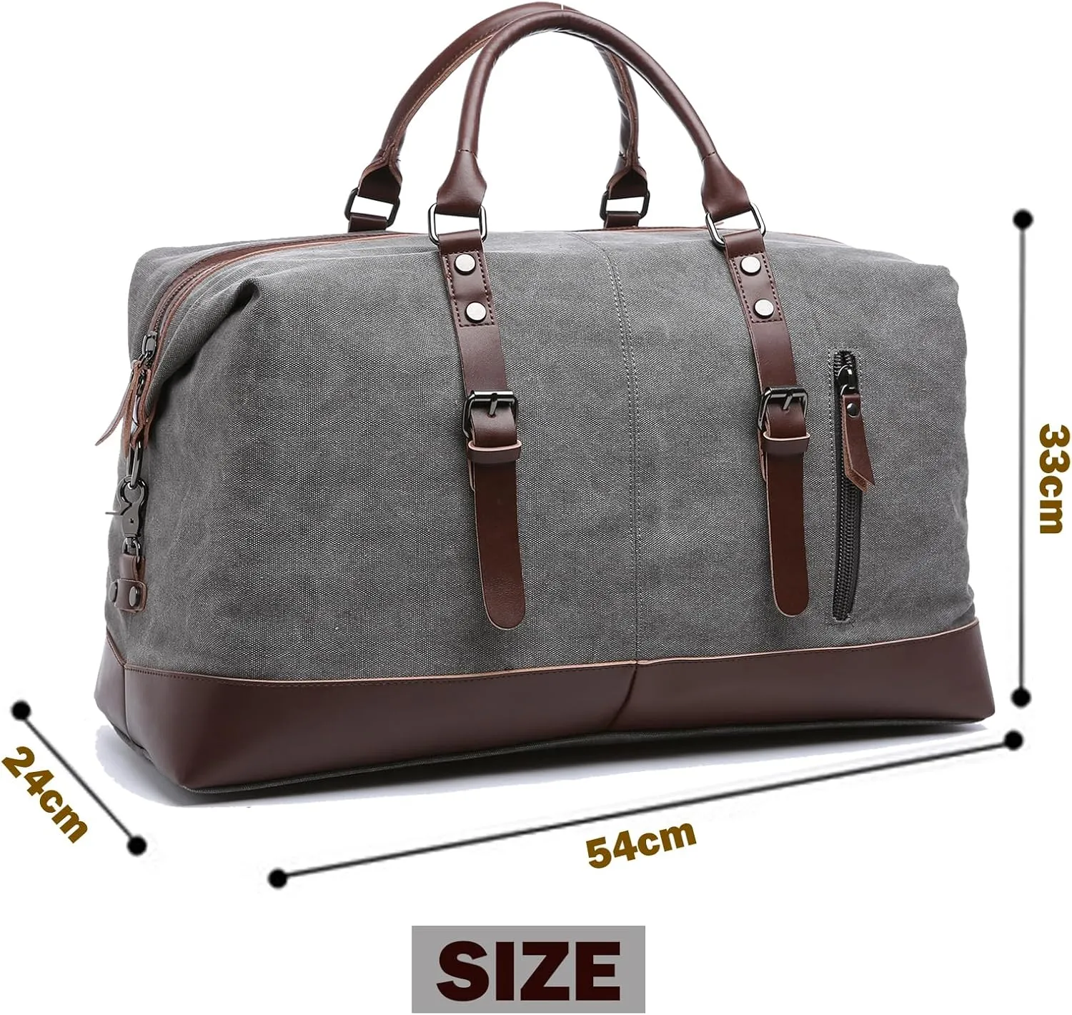 IT'SCARL Large capacity travel bag, storage backpack, hand luggage bag (grey)