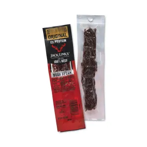 Jack Link’s Beef Steak, Original, 1 oz, 12/Box
