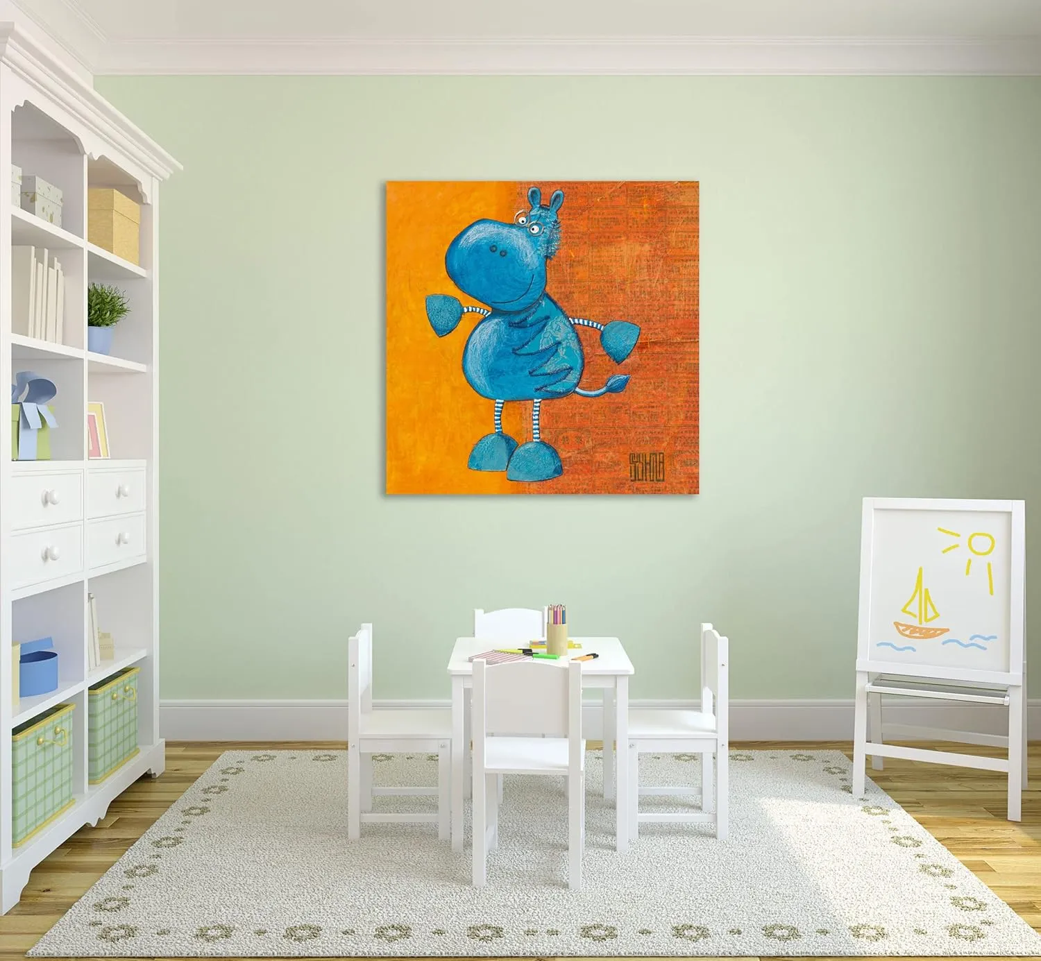 Jaxson Rea "Zibro Gallery Wrapped Canvas by Sushila Dahan, 48" x 48"