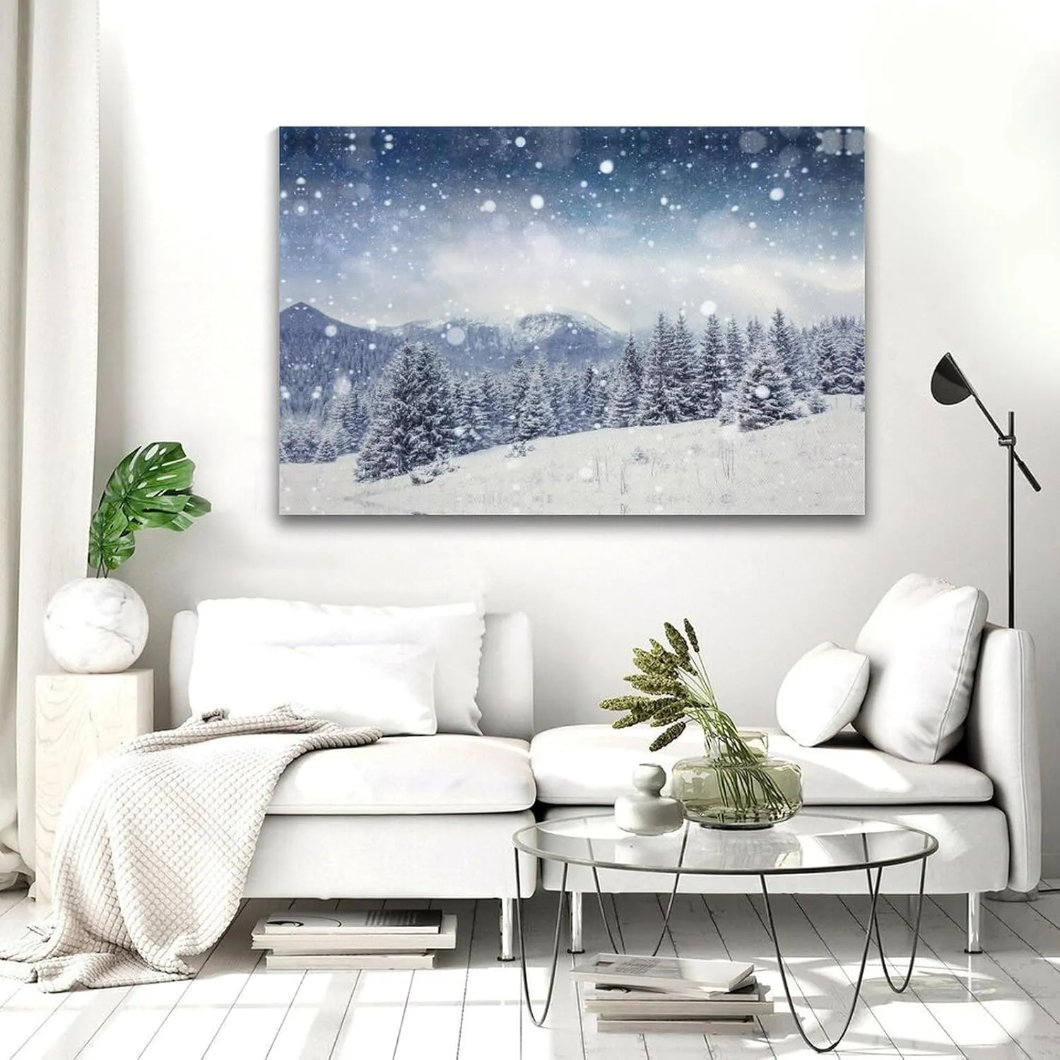 JDOOLNXF Imagini Cu Iarna De Fundal Poster Canvas Print Wall Art HD Print on Canvas Painting Wall Art for Living Room Decor Boy Gift Frame-style-3 20x30inch(50x75cm)