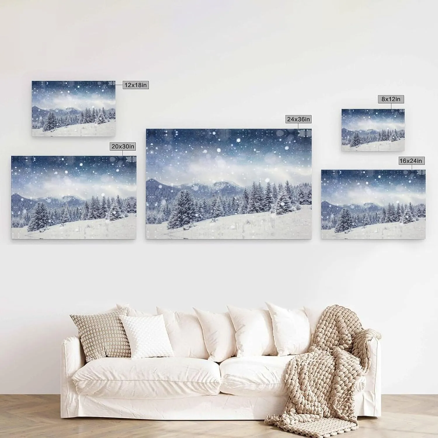 JDOOLNXF Imagini Cu Iarna De Fundal Poster Canvas Print Wall Art HD Print on Canvas Painting Wall Art for Living Room Decor Boy Gift Frame-style-3 20x30inch(50x75cm)