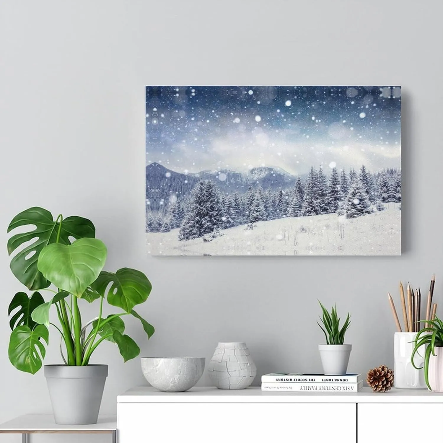 JDOOLNXF Imagini Cu Iarna De Fundal Poster Canvas Print Wall Art HD Print on Canvas Painting Wall Art for Living Room Decor Boy Gift Frame-style-3 20x30inch(50x75cm)