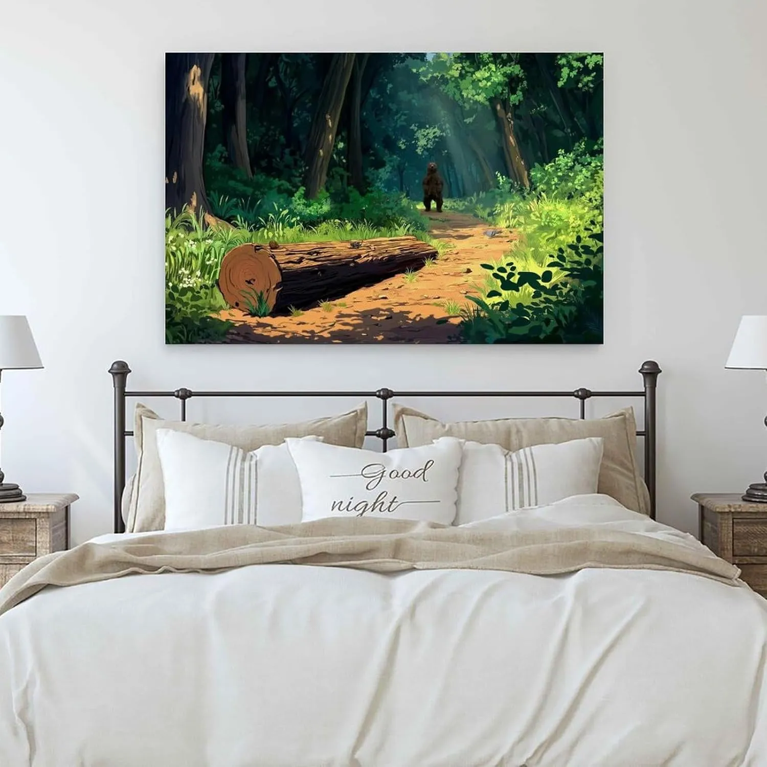 JDOOLNXF Wild Forest Trails Poster Canvas Print Wall Art HD Print on Canvas Painting Wall Art for Living Room Decor Boy Gift Frame-style-19 08x12inch(20x30cm)