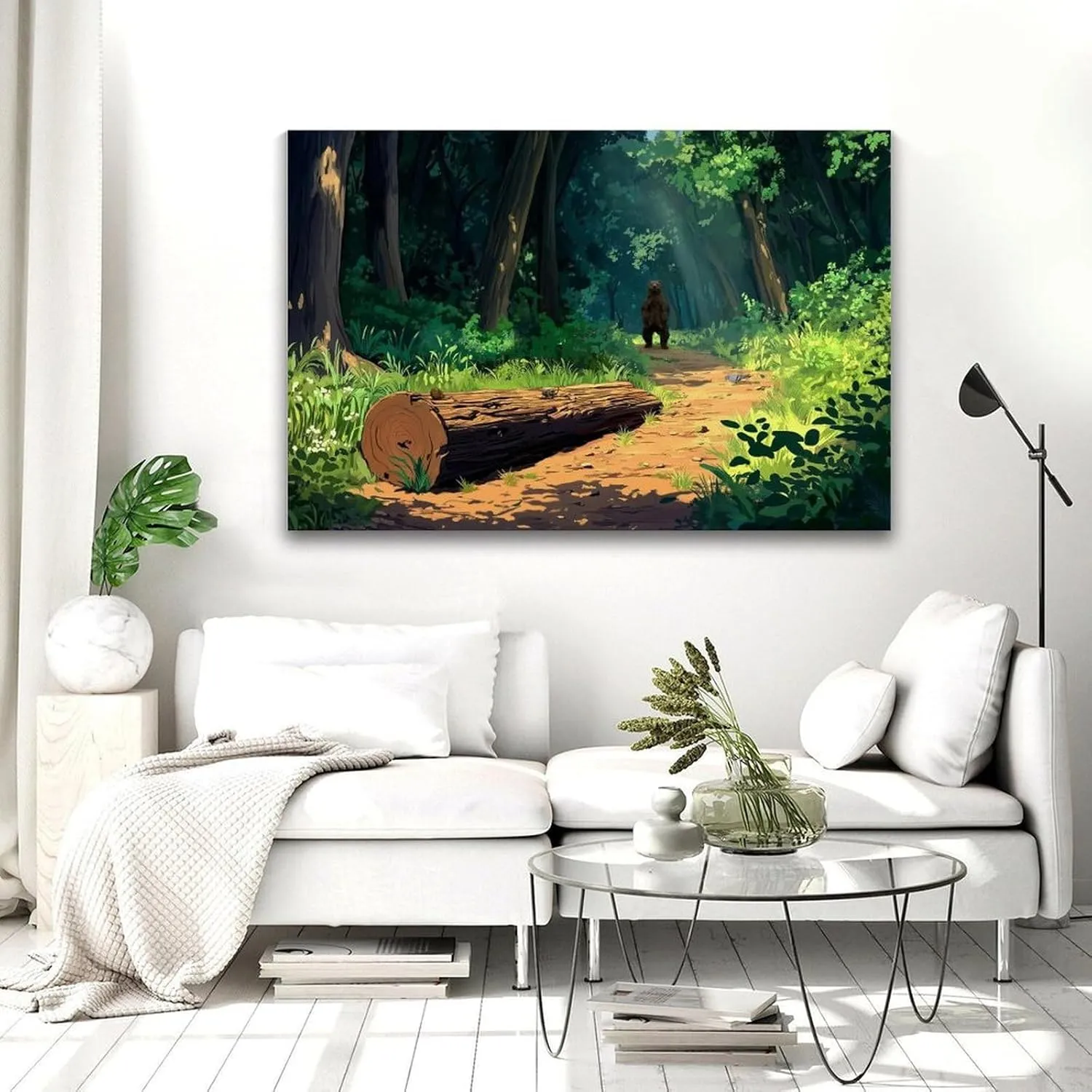 JDOOLNXF Wild Forest Trails Poster Canvas Print Wall Art HD Print on Canvas Painting Wall Art for Living Room Decor Boy Gift Frame-style-19 08x12inch(20x30cm)