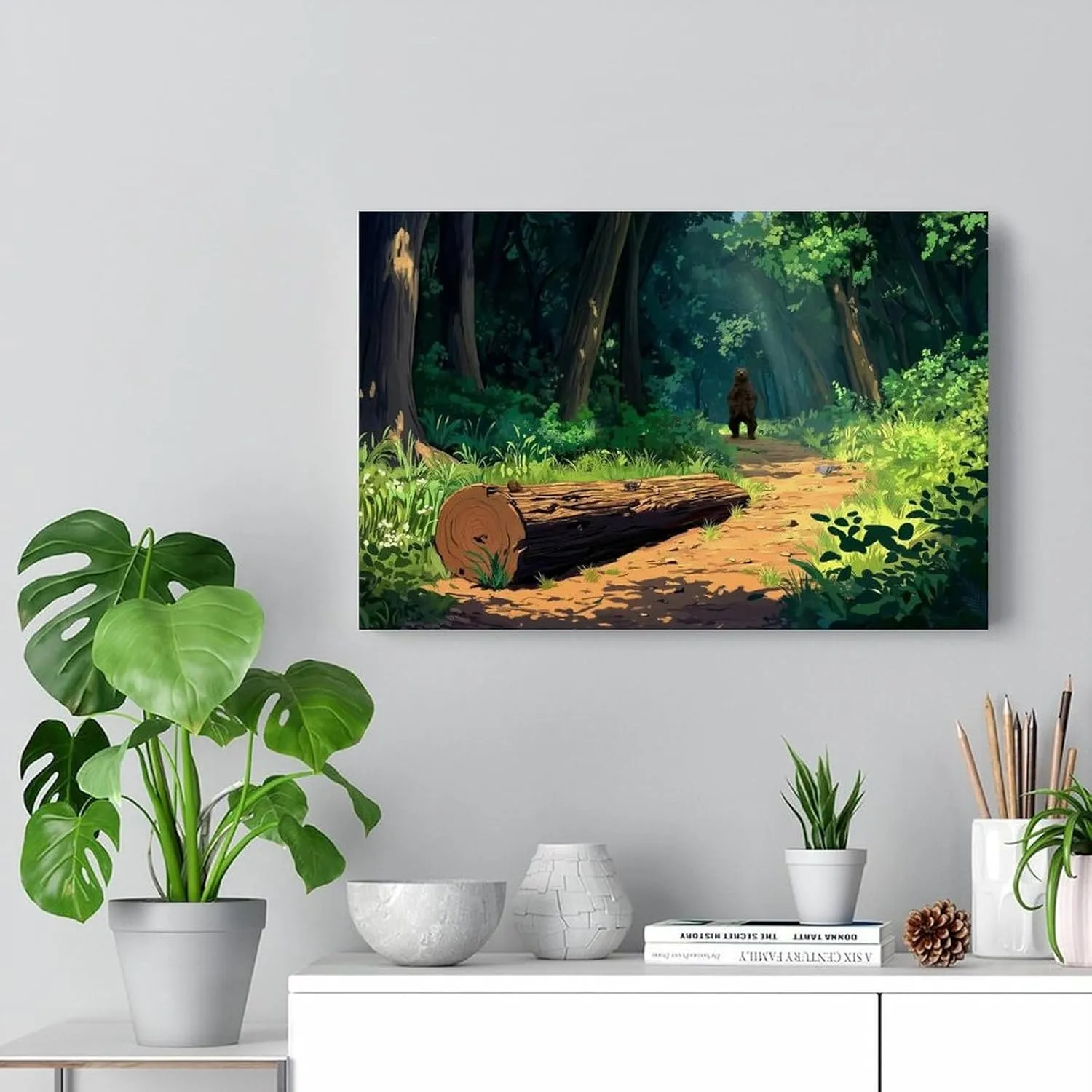 JDOOLNXF Wild Forest Trails Poster Canvas Print Wall Art HD Print on Canvas Painting Wall Art for Living Room Decor Boy Gift Frame-style-19 08x12inch(20x30cm)