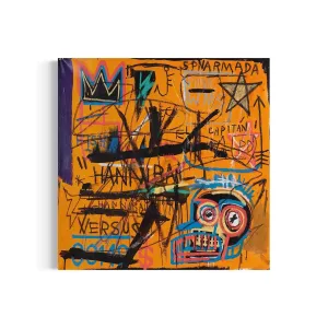 Jean-Michel Basquiat Untitled 1982 Canvas | Abstract Graffiti Art Print | Contemporary Urban Wall Decor