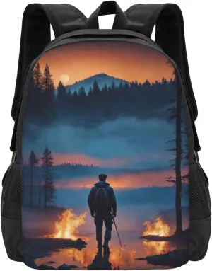 Jeff Host Probst Travel Backpack Laptop Bag Casual Daypack Double Shoulder Bags for Business Outdoor Work 15.6 Inch