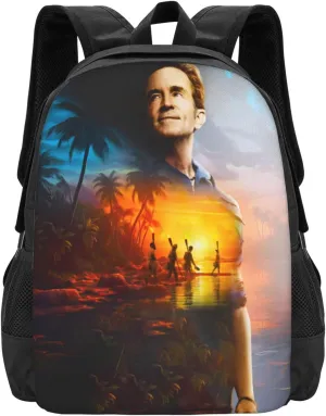 Jeff Host Probst Travel Backpack Laptop Bag Casual Daypack Double Shoulder Bags for Business Outdoor Work 15.6 Inch