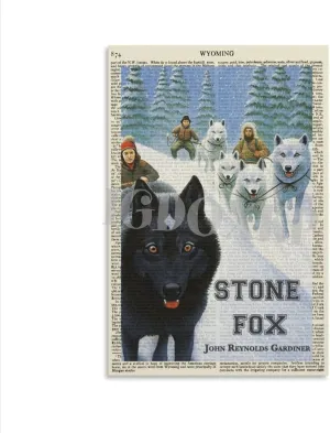 JOLUCE Stone Fox by John Reynolds Gardiner Poster Canvas Poster Bedroom Decor Office Room Decor Gift Unframe-style 08x12inch(20x30cm)