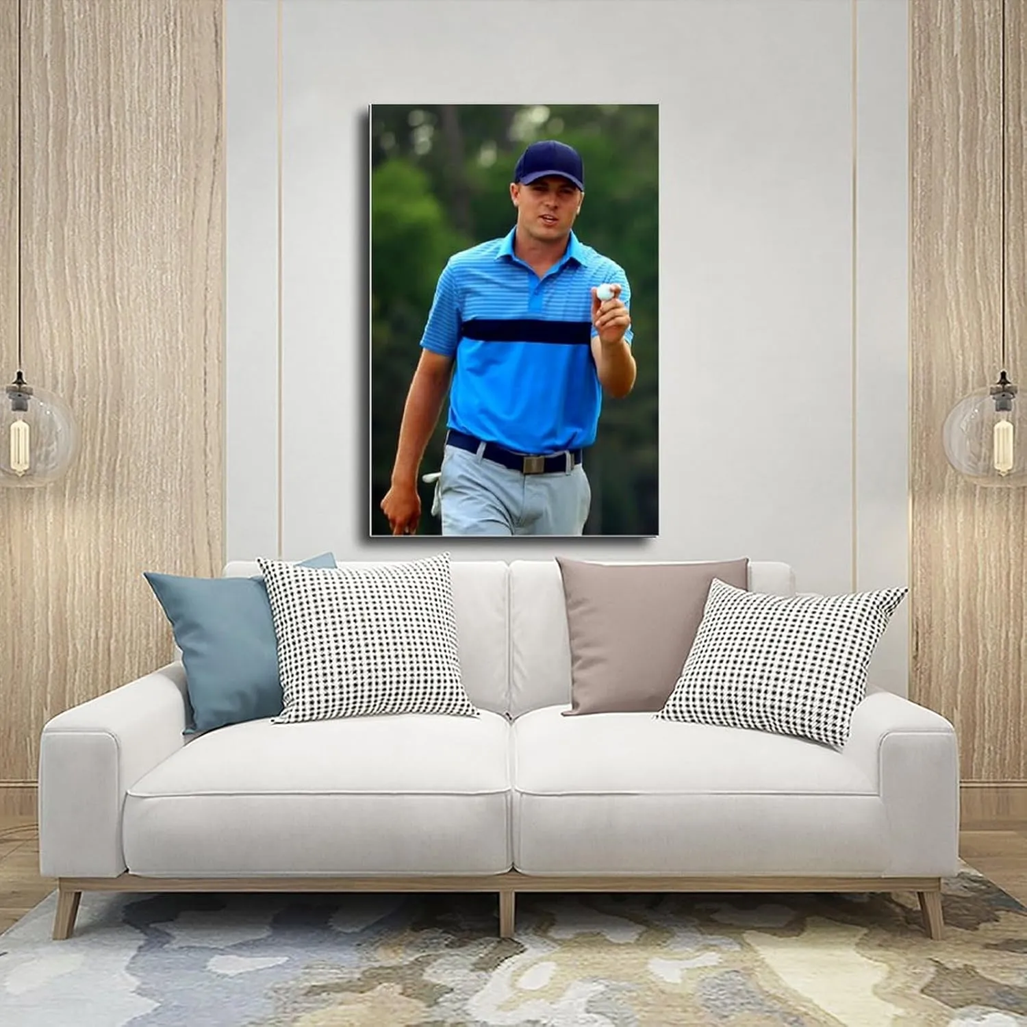 Jordan Spieth Golf Poster111 Canvas Poster Bedroom Decor Sports Landscape Office Room Decor Gift Unframe:24x36inch(60x90cm)
