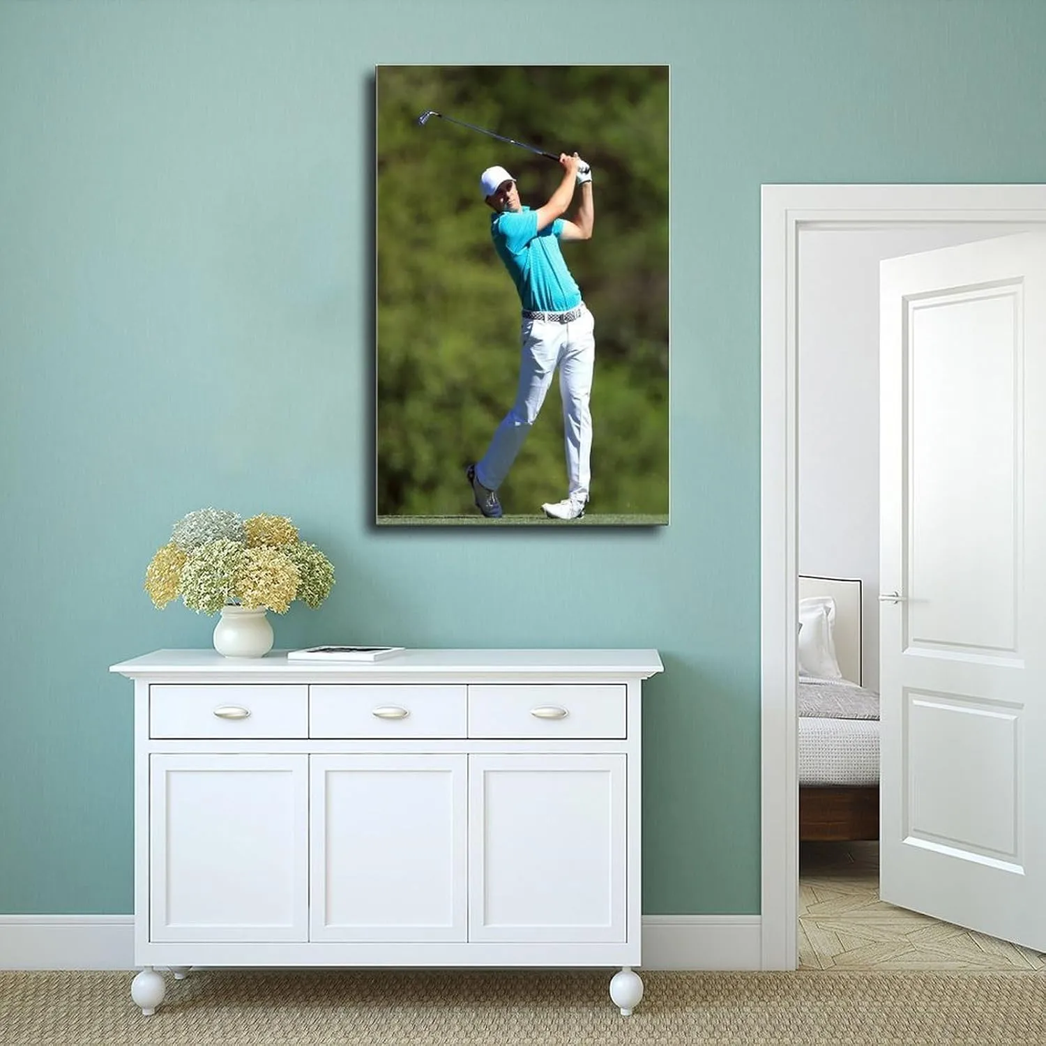 Jordan Spieth Golf Poster16 Canvas Poster Bedroom Decor Sports Landscape Office Room Decor Gift Unframe:24x36inch(60x90cm)