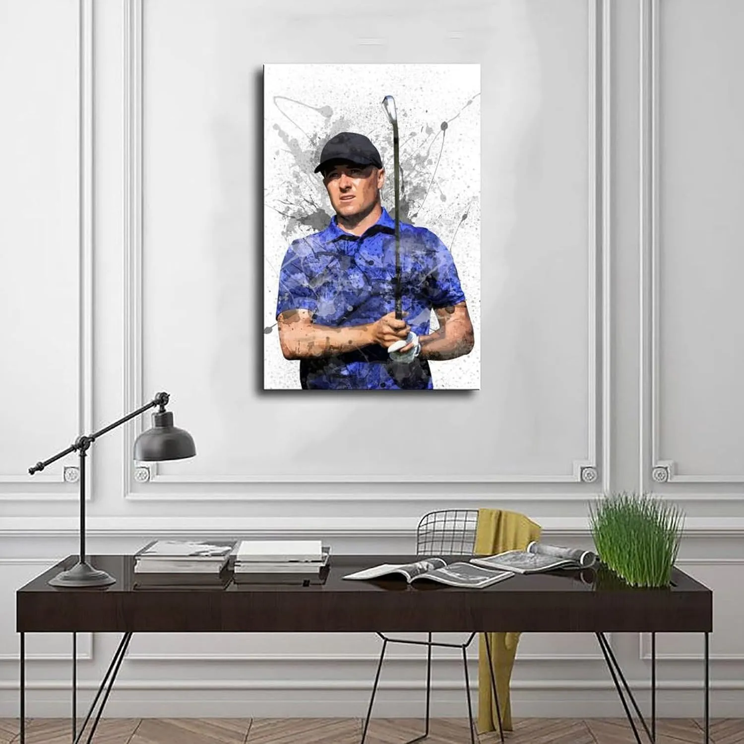 Jordan Spieth Golf Poster17 Canvas Poster Wall Art Decor Print Picture Paintings for Living Room Bedroom Decoration Unframe:12x18inch(30x45cm)