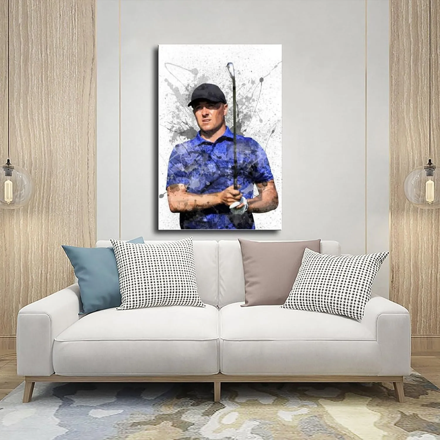 Jordan Spieth Golf Poster17 Canvas Poster Wall Art Decor Print Picture Paintings for Living Room Bedroom Decoration Unframe:12x18inch(30x45cm)