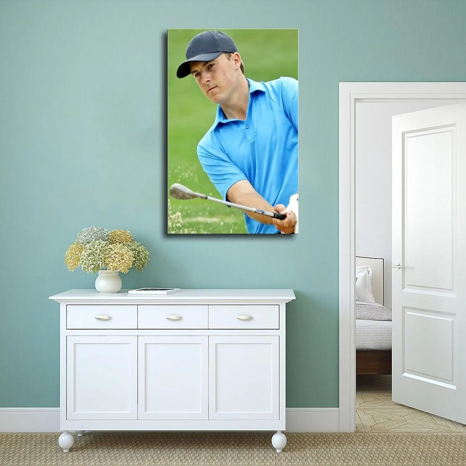 Jordan Spieth Golf Poster81 Canvas Poster Wall Art Decor Print Picture Paintings for Living Room Bedroom Decoration Unframe:16x24inch(40x60cm)