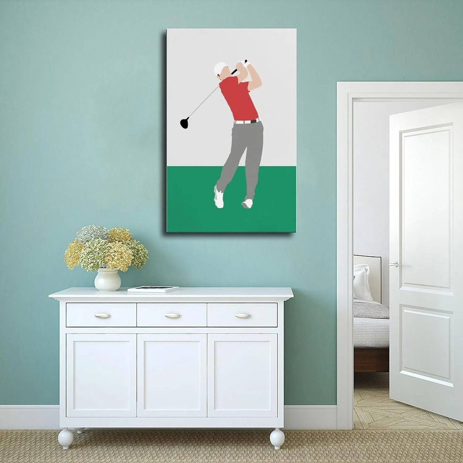 Jordan Spieth Golf Poster86 Canvas Poster Bedroom Decor Sports Landscape Office Room Decor Gift Unframe:16x24inch(40x60cm)