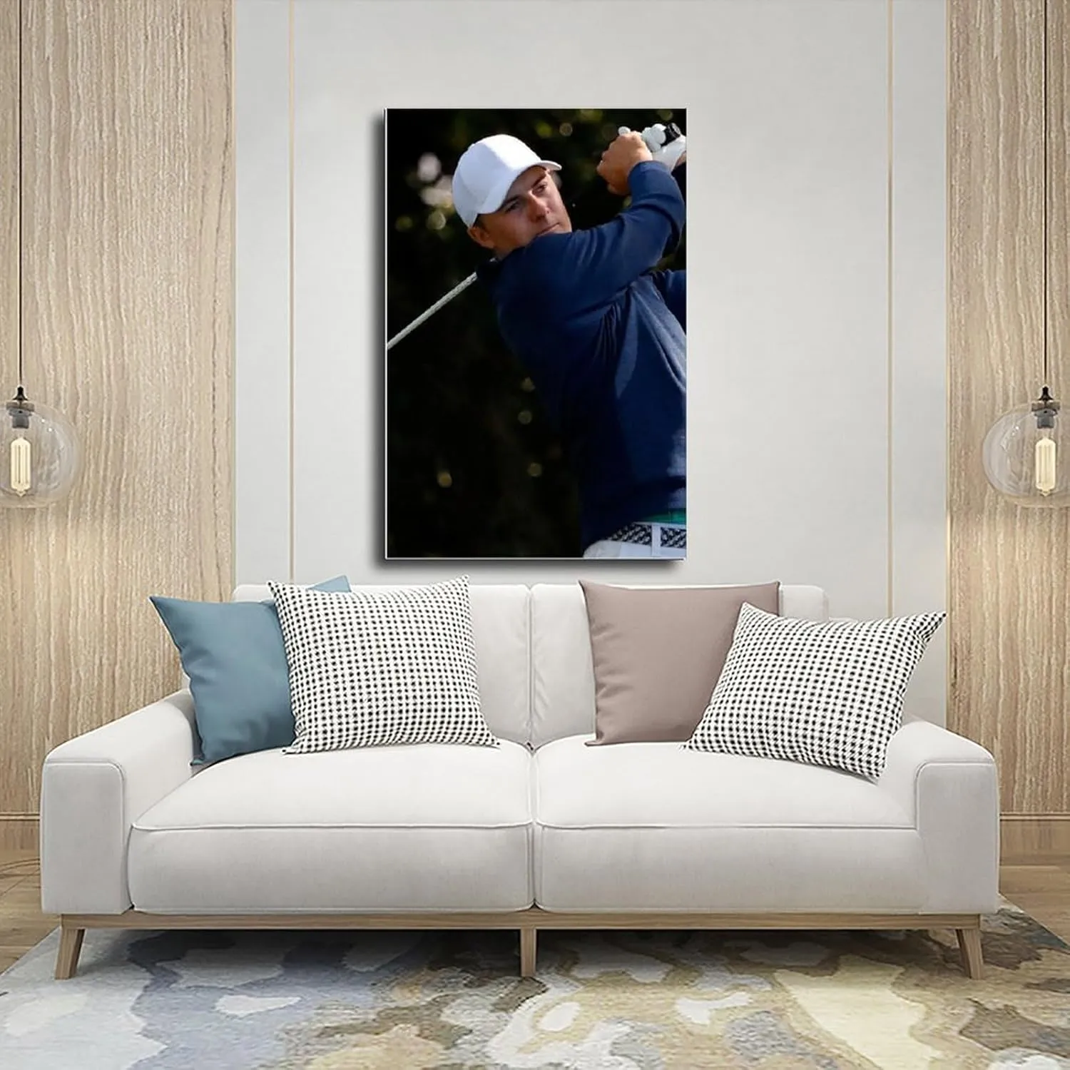Jordan Spieth Golf Poster87 Canvas Poster Bedroom Decor Sports Landscape Office Room Decor Gift Unframe:12x18inch(30x45cm)