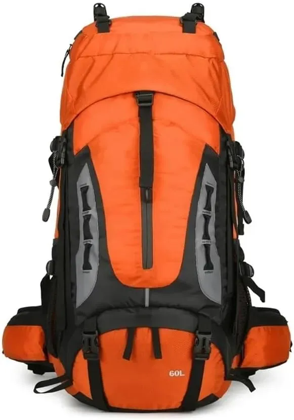 JSEIAJB 60L Camping Backpack Travel Bag Climbing Rucksack Hiking Storage Pack Outdoor Mountaineering Sports Shoulder Bags