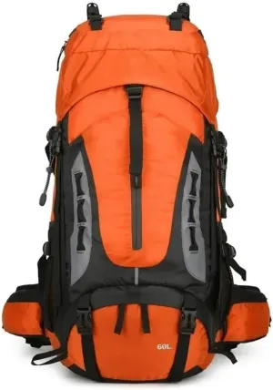 JSEIAJB 60L Camping Backpack Travel Bag Climbing Rucksack Hiking Storage Pack Outdoor Mountaineering Sports Shoulder Bags