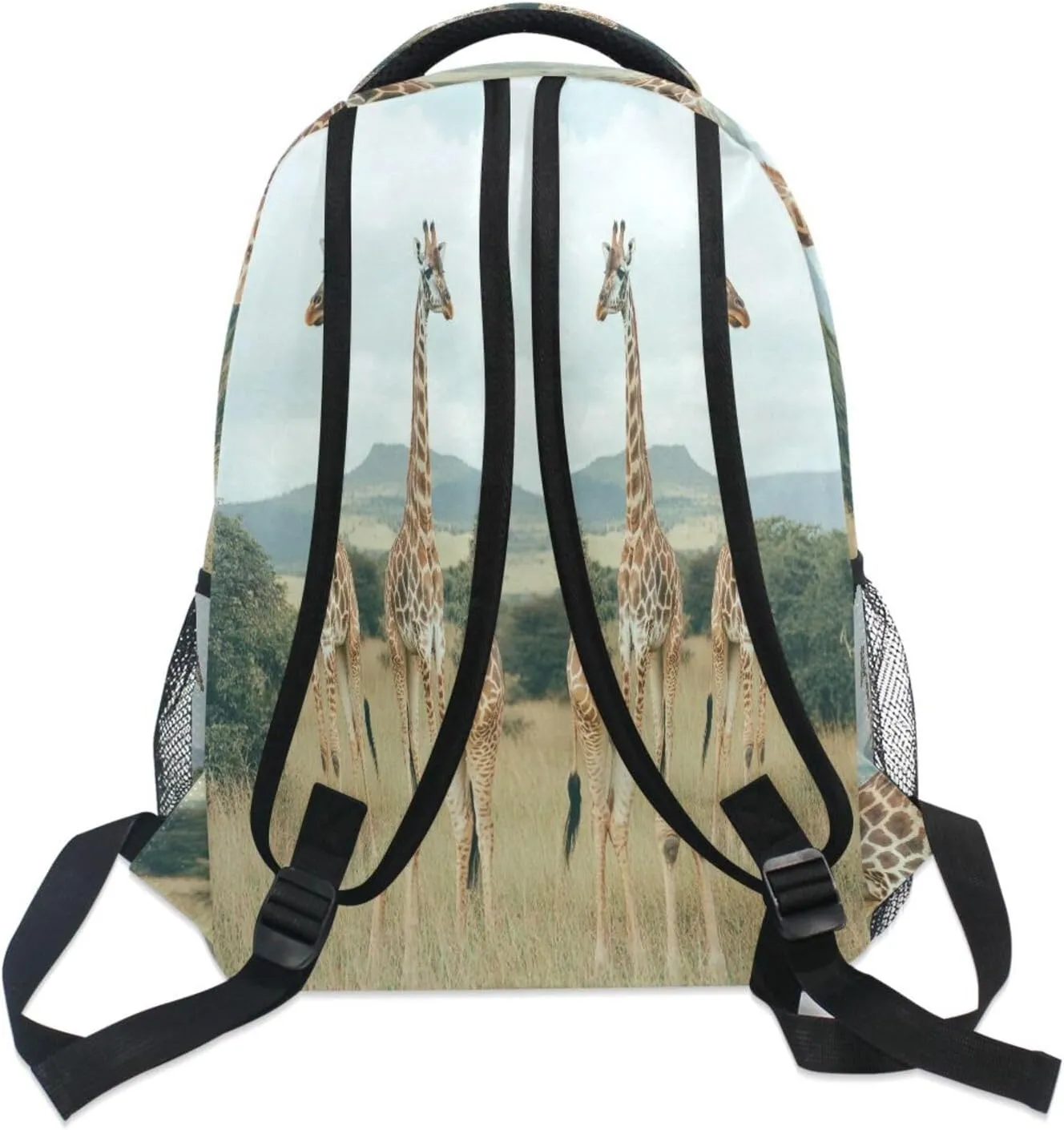 JSTEL Cartoon Giraffe Backpack for School Elementary,Kid Bookbag Giraffe Toddler Backpack Kid Back to School Gift