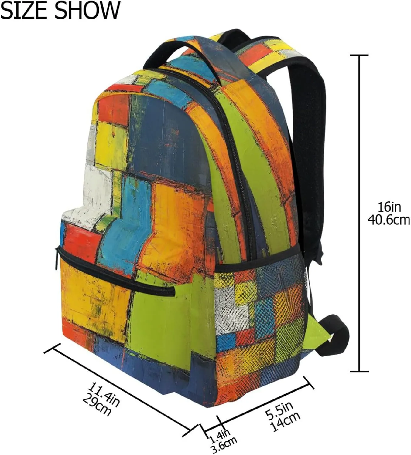 JSTEL Kid Graffiti Art Backpack,Elementary School Backpack Graffiti Art Kid Bookbag for Boy Girl Ages 5 to 13,033