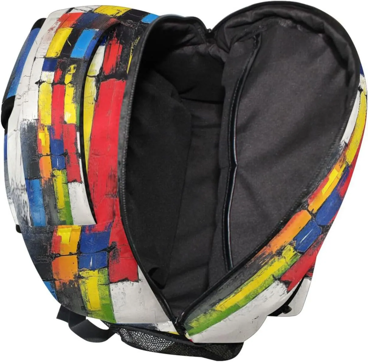 JSTEL Kid Graffiti Art Backpack,Elementary School Backpack Graffiti Art Kid Bookbag for Boy Girl Ages 5 to 13,09