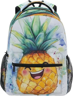 JSTEL Kid Pineapple Backpack,Elementary School Backpack Pineapple Kid Bookbag for Boy Girl Ages 5 to 13,04