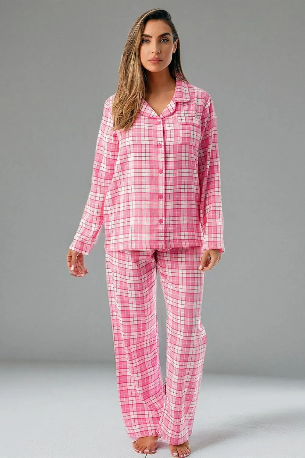 Just Love Long Sleeve Flannel Pajama Sets for Women