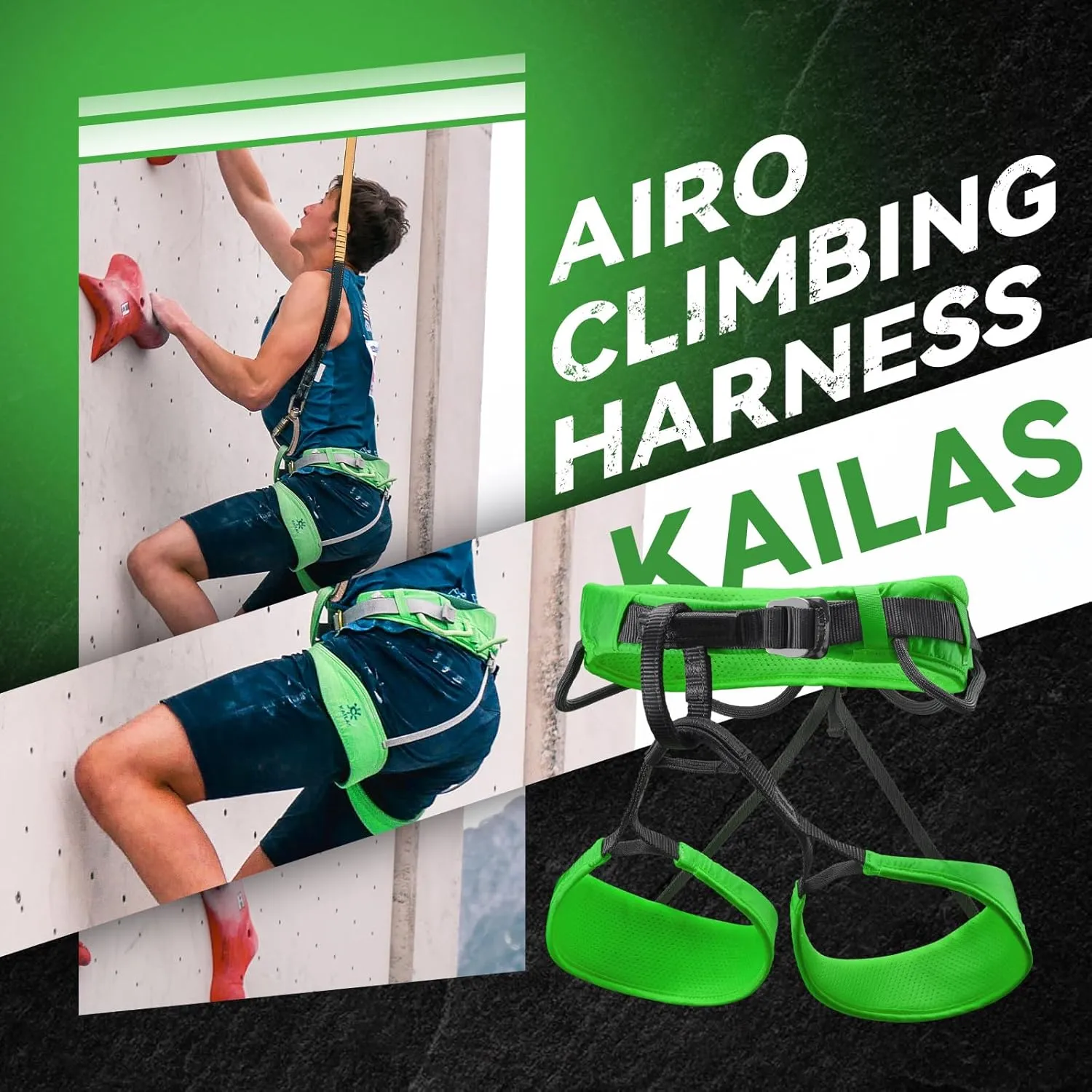 KAILAS Airo Rock Climbing Harness Men Mountaineering Tree Ice Climbing Women Half Body Safety Belt Rappelling