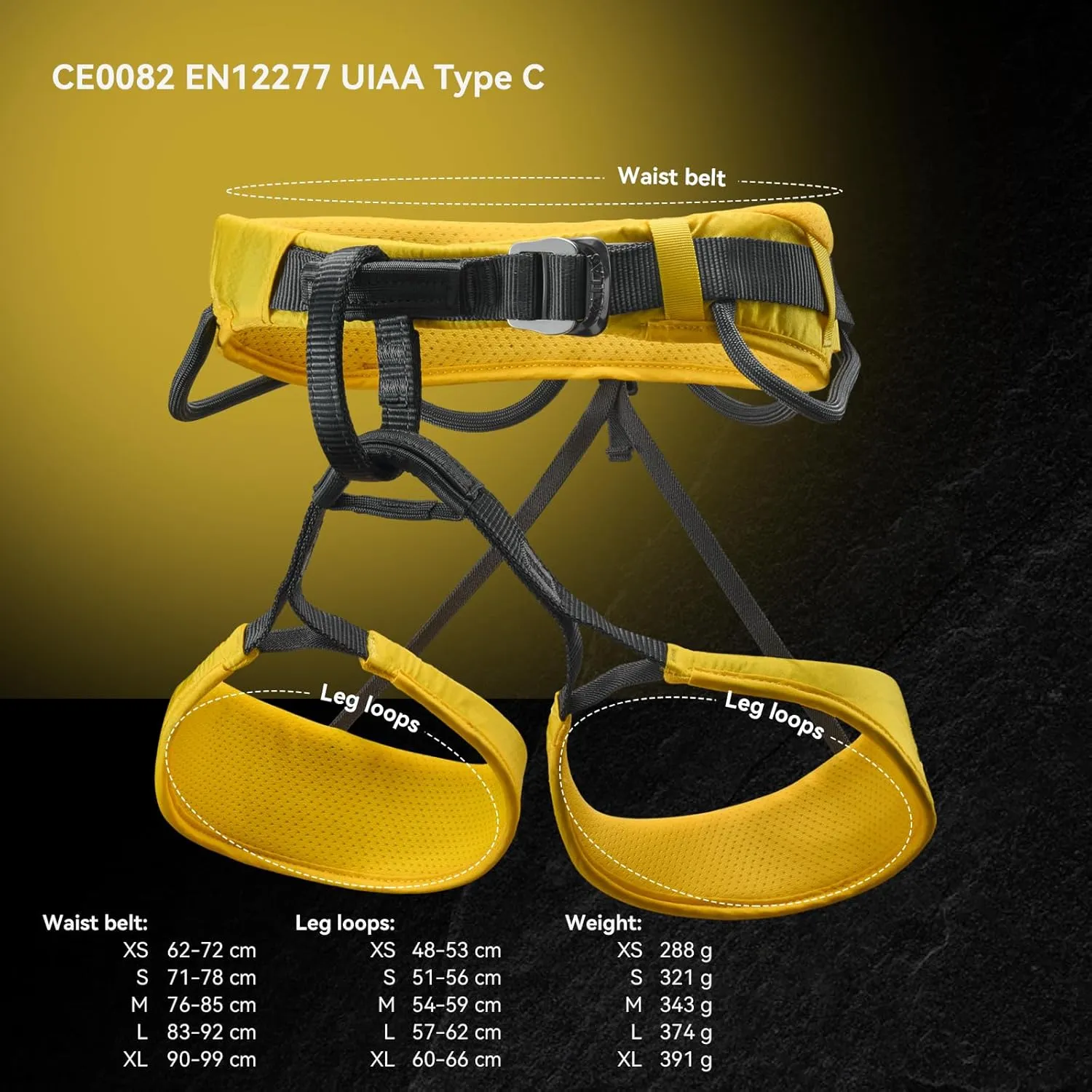 KAILAS Airo Rock Climbing Harness Men Mountaineering Tree Ice Climbing Women Half Body Safety Belt Rappelling
