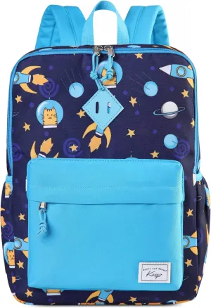 Kasqo Kids Backpack, Lightweight Toddler Backpack Children Bookbag for Preschool Kindergarten with Chest Strap