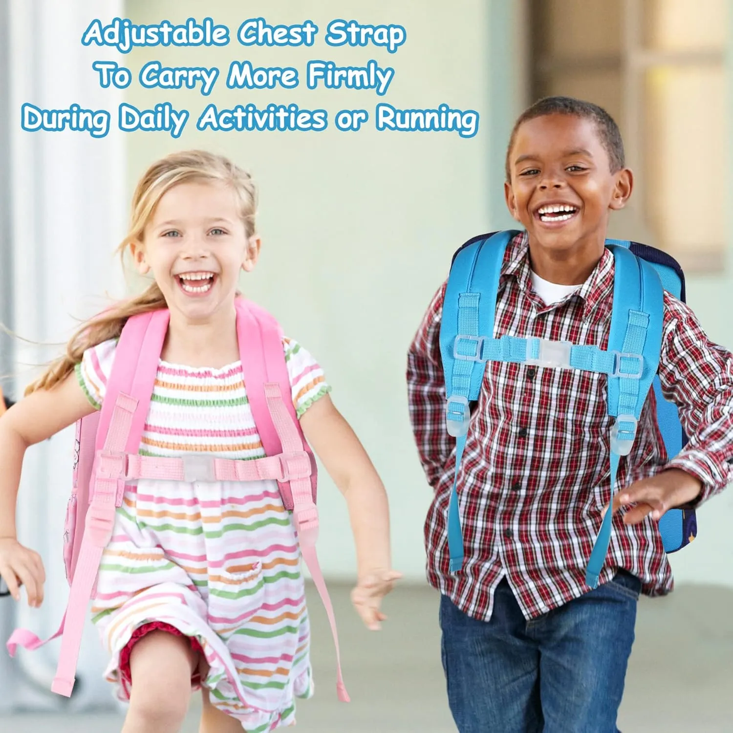 Kasqo Kids Backpack, Lightweight Toddler Backpack Children Bookbag for Preschool Kindergarten with Chest Strap