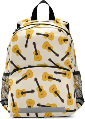 Kcldeci Guitar Stringed Musical Toddler Harness Backpack with Leash,Kid Backpack with Anti Lost for 3-6 Years Old Baby Boys Girls