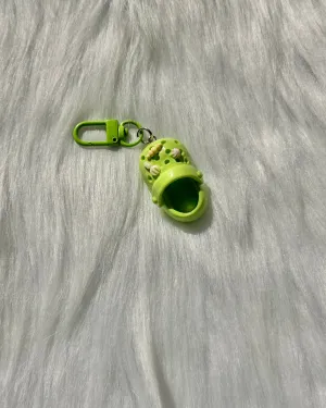 Keychain-Mini Slipper Green