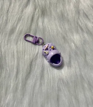 Keychain-Mini Slipper Purple