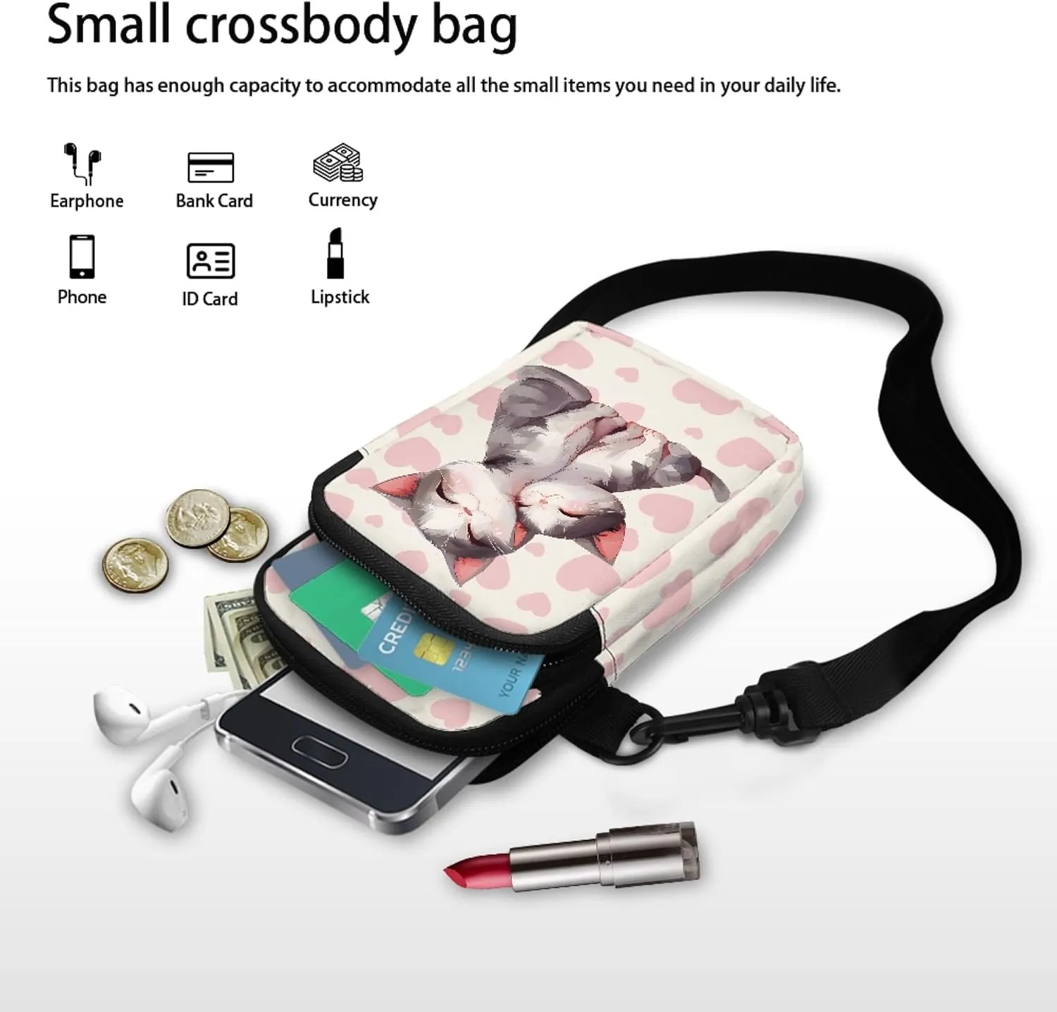 Kids Messenger Bag Over Shoulder Purse Crossbody for Women Cell Phones for Kids Girls