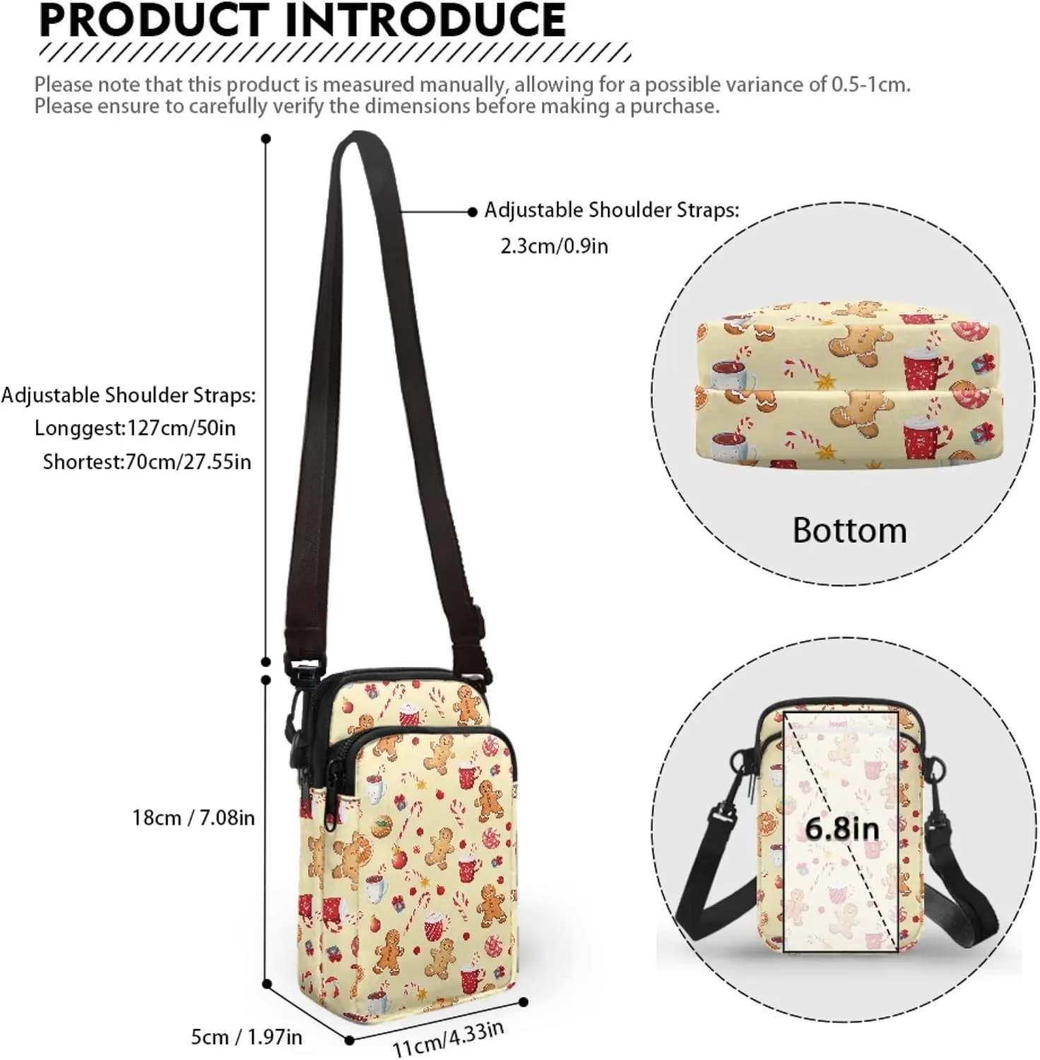 Kids Messenger Bag Over Shoulder Purse Crossbody for Women Cell Phones for Kids Girls